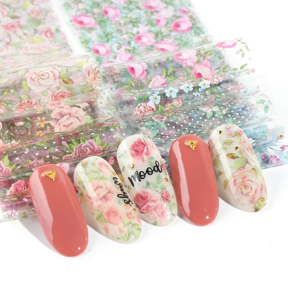 Transferfolien Blumen für nailart Lovenails Shop