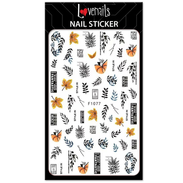 Nail Sticker Herbst Blätter Nailart