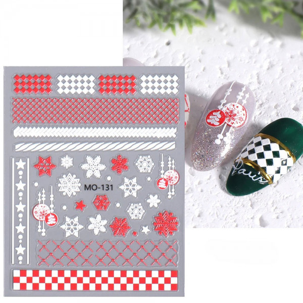 xmas 3D Nail Sticker nailart weihnachten