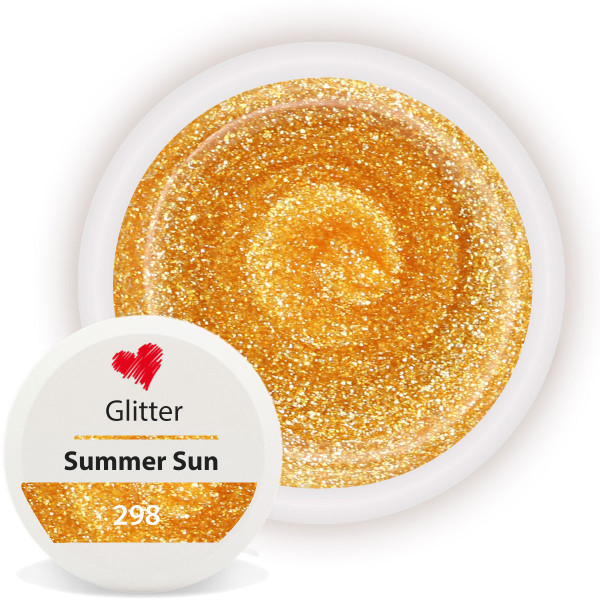 Glitter Farbgel 298 Summer Sun