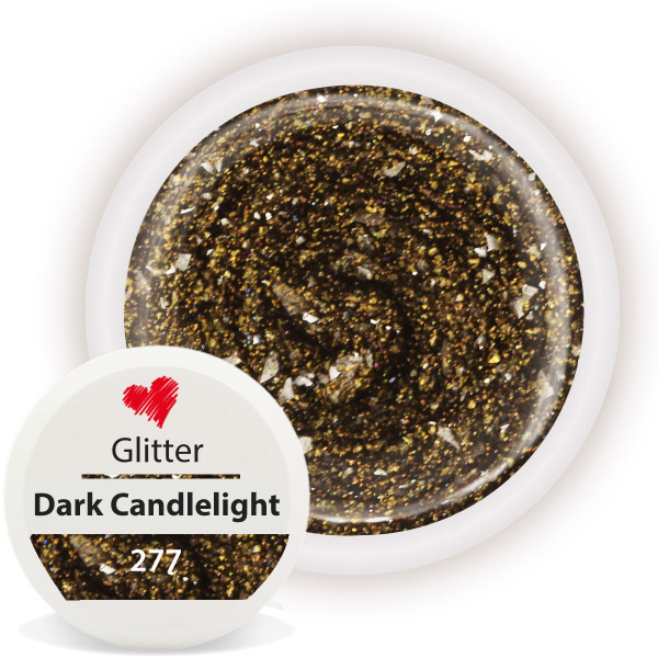 Glitter Farbgel Dark Candlenight