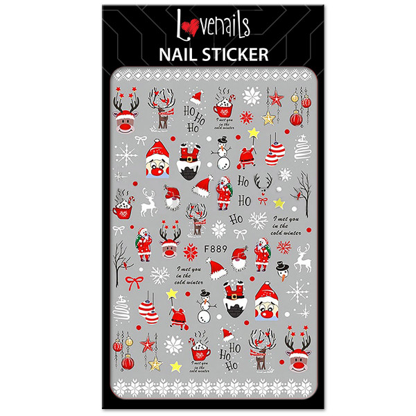 Xmas Nail Sticker für Weihnachten