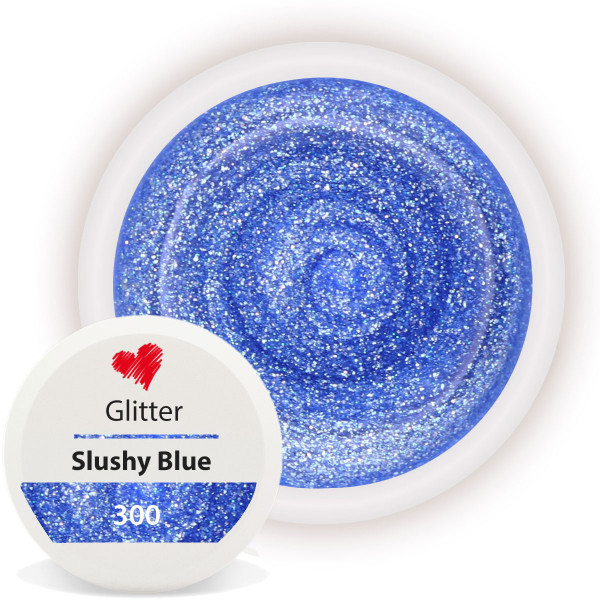 Glitter Farbgel 300 Slushy Blue