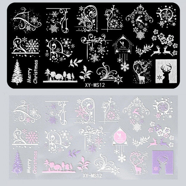 Xmas Stamping Schablone Weihnachten