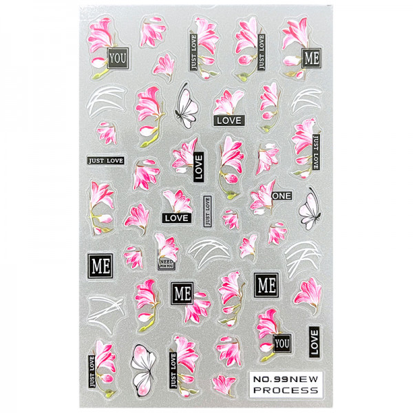 Blumen Nail Sticker für Nageldesign