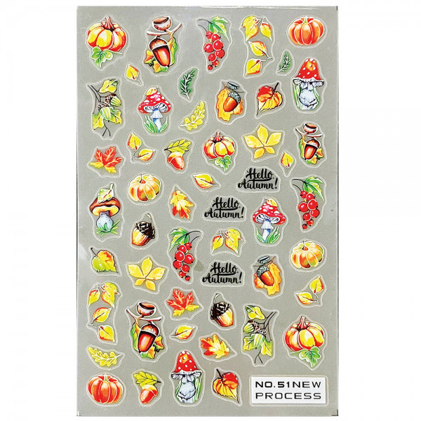 herbst Nail Sticker für Nageldesign