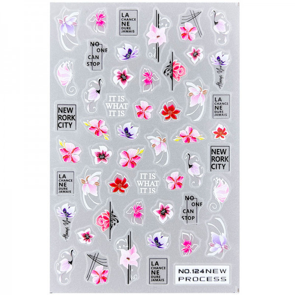 Blumen Nail Sticker für Nageldesign